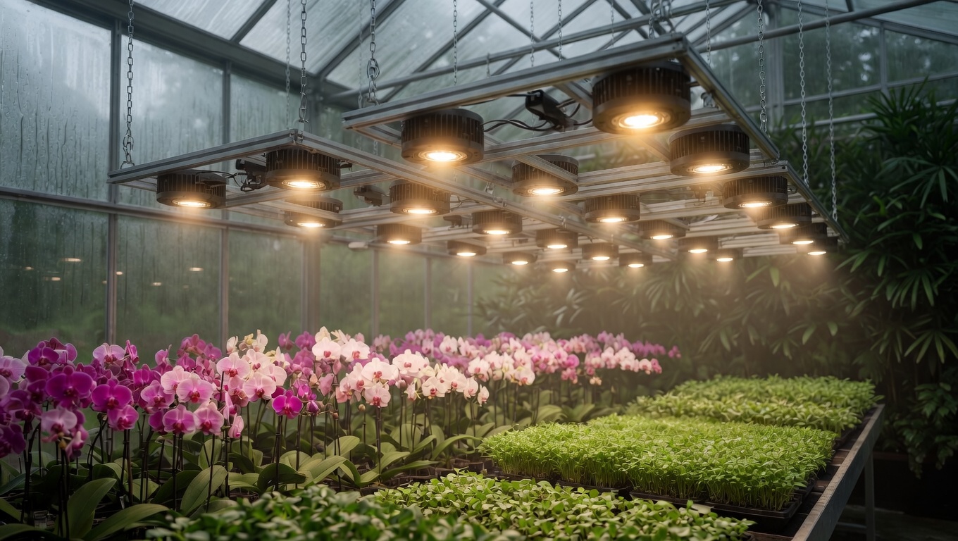LED освещение для теплиц и зимних садов